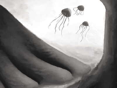 Medusa y pie comas dibujo digital drawing gabriel ilustration judio90 lapiz medusa photoshop pie wacom