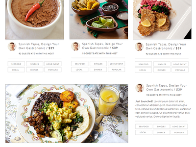 List Page browse city design eatwith food list page listing meal ui user experience ux