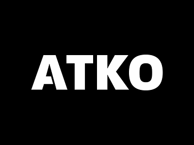 Atko Logo for Okta black black and white clean logo okta white wordmark