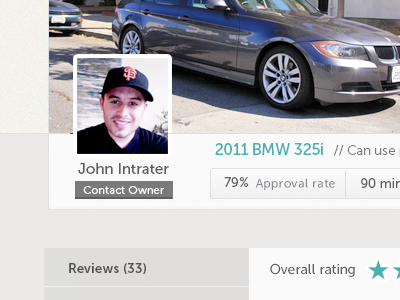 WIP car collaborative consumption page product profile startup wheelz