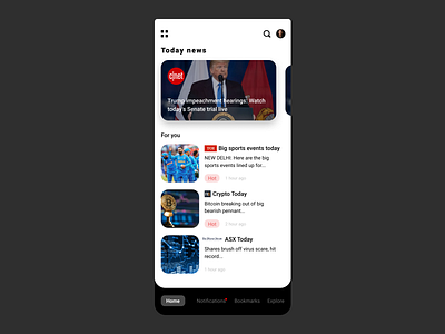 News app concept concept design designconcept designer interfacedesign iosapp ui uidesign ux uxdesigner