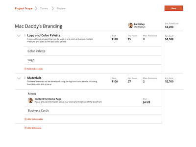 Project Definition project management ui user interface web design