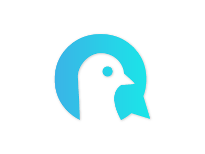 Pigeon Final Logo bird branding gradient healthcare icon logo medical pigeon
