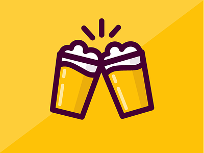 Cheers! beer branding cheers logo pint glass