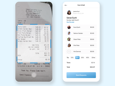 Venmo Redesign (4): Scan & Split