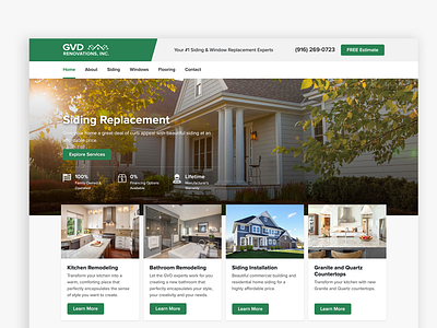Homepage Exploration - GVD Renovations