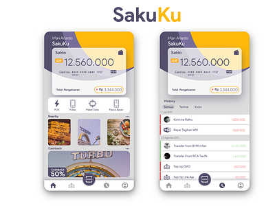 SakuKu app appdesign apps design branding finance logo mobile app design mobile ui mobiledesign uidesign uimobile uiux wallet