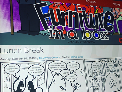 New comic strip is live! furniture furnitureinabox