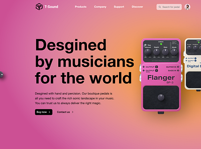 Eat your greens and play the guitar! ui ux web