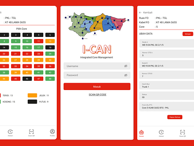 Integrated Core Management - Mobile Apps Design app chicode design illustration mobileapplication mobileui ui uimobile ux web website