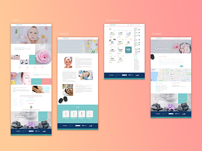 Ecommerce Cosmedika Day Spa brand design webdesign