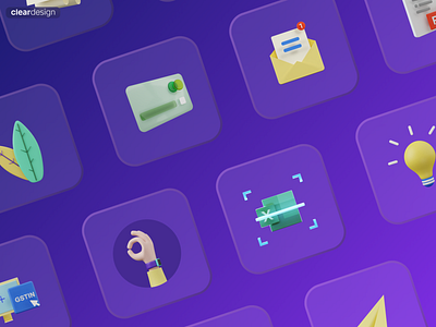Clearpro | new set of 3D icons!