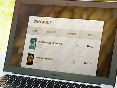 Book Checkout (#002) 002 books checkout dailyui day 2 inheritance cycle