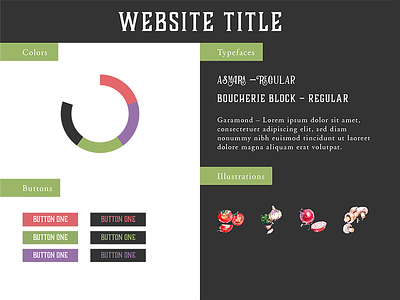 Web Style – Classic Italian brand colors green icons illustrations purple red slate stylesheet type web