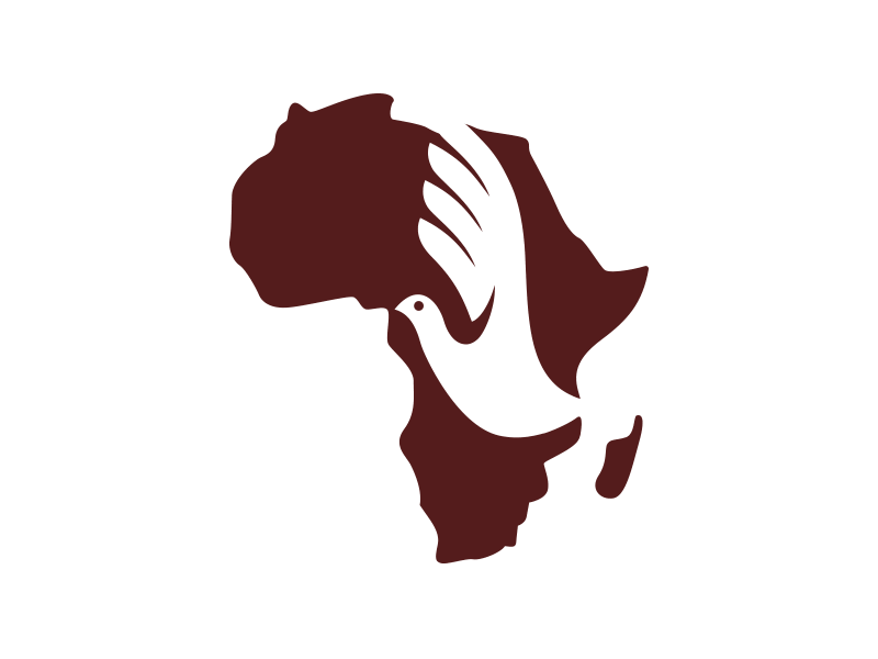 Logo Remake Process africa bird brown dove hand icon logo process remake silhouette