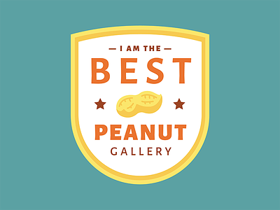 Best Peanut Gallery badge best galley gold orange peanut peanut gallery yellow