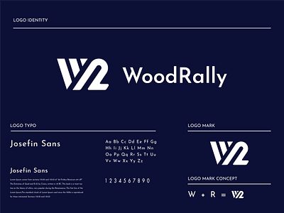 woodrally branding design flat icon logo v letter vector w letter wood wood logo
