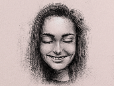 smile blackandwhite digital digital art drawing photoshop