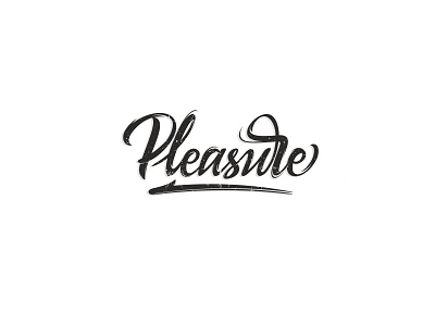 Pleasure typography vector