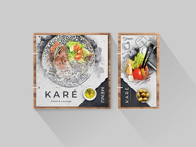 Menu food and drinks design