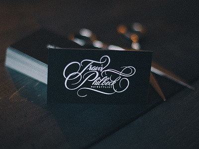 Travis Philbeck Script / Business cards branding business cards calligraphy cards flourishes handdrawn lettering mamas sauce script typography