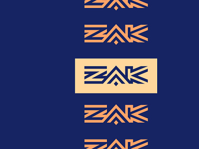 ZAK branding logo logo mark logotype monoline symbol type typogaphy