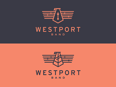 Westport Warhawks bird branding clef eagle falcon kentucky logo metronome music notes staff treb