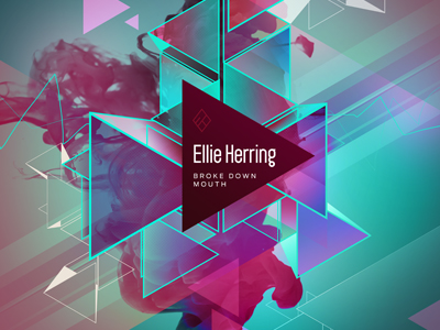 Ellie Herring - Album Cover album cd geometric ink record triangles water