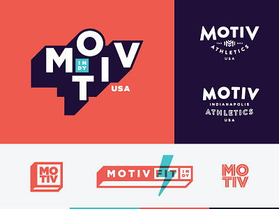 Motiv Fitness | Branding v2 athletics branding fit fitness gym indianapolis indy logo m mark motive