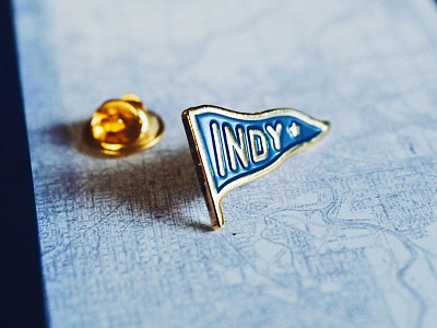 Indianapolis "Indy" Pennant | Lapel Pin flag indiana indianapolis indy lapel patches pin star