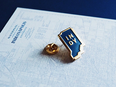 Indiana "Indy" State | Lapel Pin indiana indianapolis indy lapel patch pin state