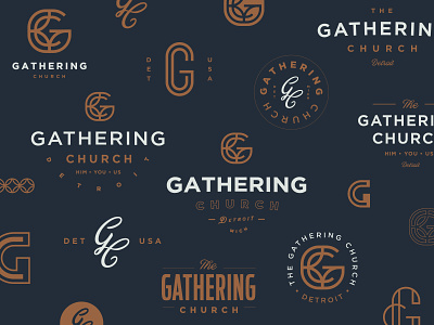 Gathering Church | Branding R2 branding c church church branding detroit g indianapolis indy lettering logo mark monogram monoweight script