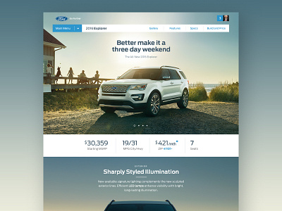 Ford.com | Global Redesign automotive car detroit ford ui ux vehicle web website