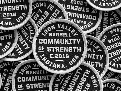 Community of Strength | Patch badge fitness gym indiana indianapolis patch