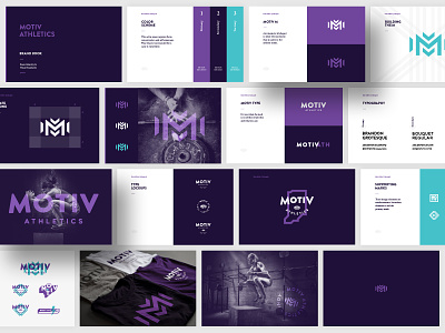 Motiv Athletics | Brand Guidelines athletic branding athletic logo brand guidelines brand identity branding crossfit fitness gym idenity indiana indianapolis indy logo mark style guide typography