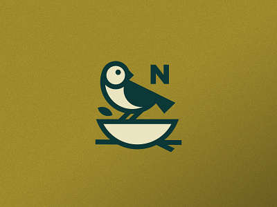 Nested bird bowl branding home leaf logo logo design nest nested tree