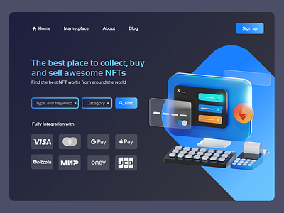 NFT Landing Page Design