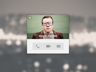Call Window - Rebound call chat design photoshop simple video chat window