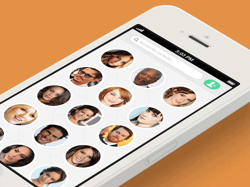 [GIF] Mobile Contacts Concept animation concept contacts design gif mobile photoshop