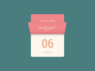 Calendar Mini august calendar design flat mini photoshop widget