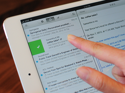 Mailbox now available for your iPad email gestures green icons ios ipad mail mailbox swipes