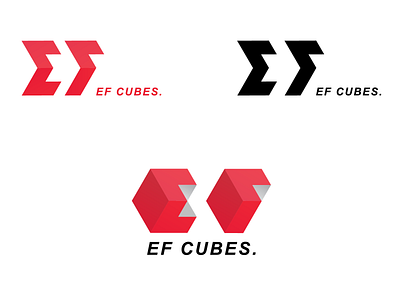 EF CUBES Logo branding design illustraion illustration illustrator logo logo design logo designer logotype vector
