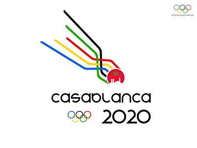 casablanca2020 creative creativity design illustrator logo logo design logo designer logo mark logotype olympic games typography
