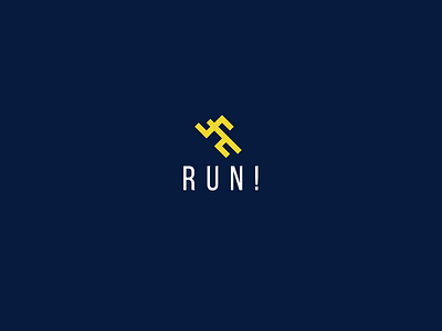 RUN ! brand identity branding creative design illustraion illustration illustrator logo logo design logo designer logo mark logotype