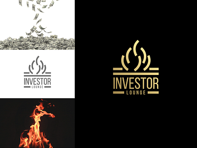 Investor lounge Logo branding creative creativity design illustrator logo logo design logo designer logo mark typography vector