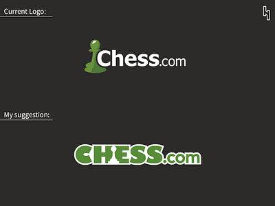 chess.com branding design icon illustrator logo logo design logo designer logo mark logotype negative space negativespace redesign typography