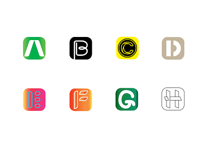Alphabet App Icons appicon appicons design illustraion illustrator logo logodesign logo logo design logo designer logo mark logodesign logotype