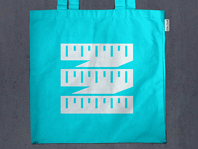 Ruler Tote Bag Mockup for Client branding identity logo screen printing tote bag