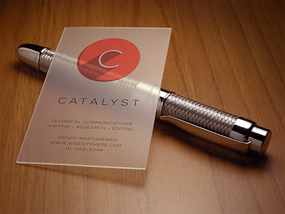 Catalyst Brand Concept (Logo + Cards) brand business cards logo