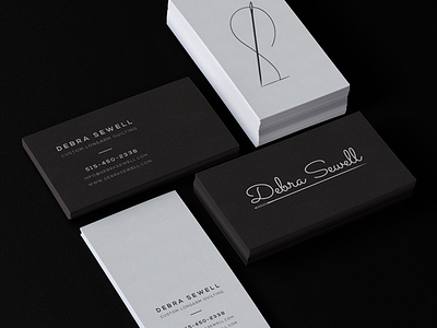 Black & White Letterpress Business Cards black and white branding business cards identity letterpress